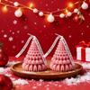 1-4PCS Christmas Tree Aroma Candle Silicone Mold DIY Plaster Wax Craft Holiday Decorations Handmade Supplies Making Kits