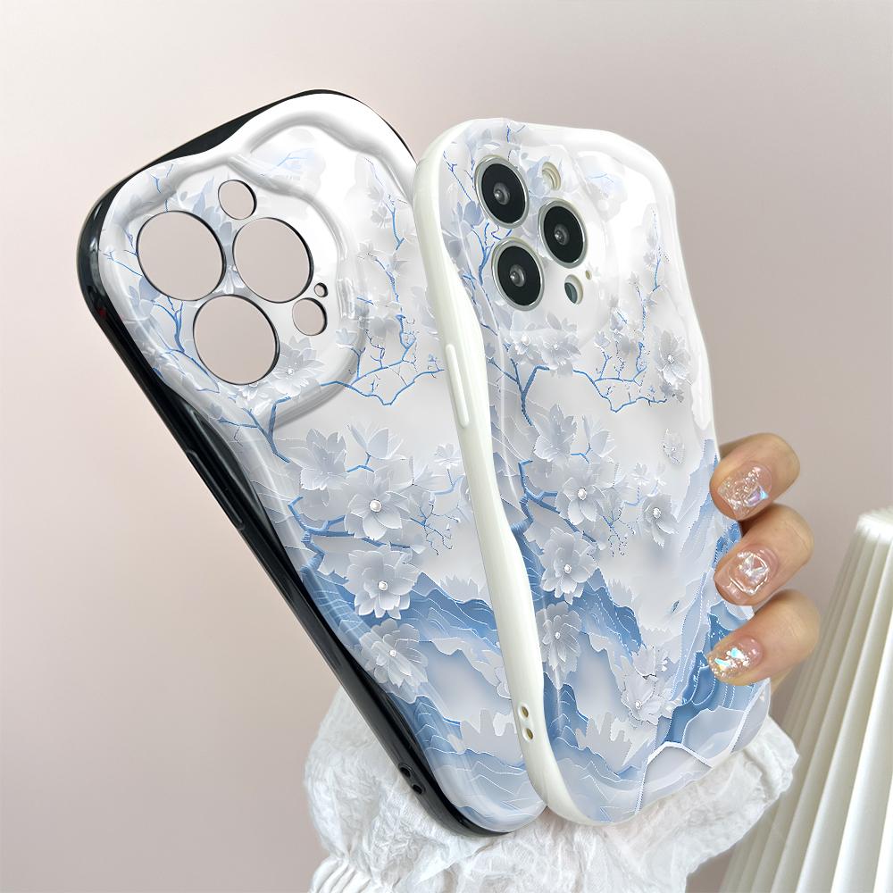 For Honor 90Lite X6B X8 Infinix Hot 30 40i 40Pro Smart8 Vivo V27 V29e V30e Moto G84 Fashion Girl Cream Texture Soft Silicone Full Lens Protect Casing