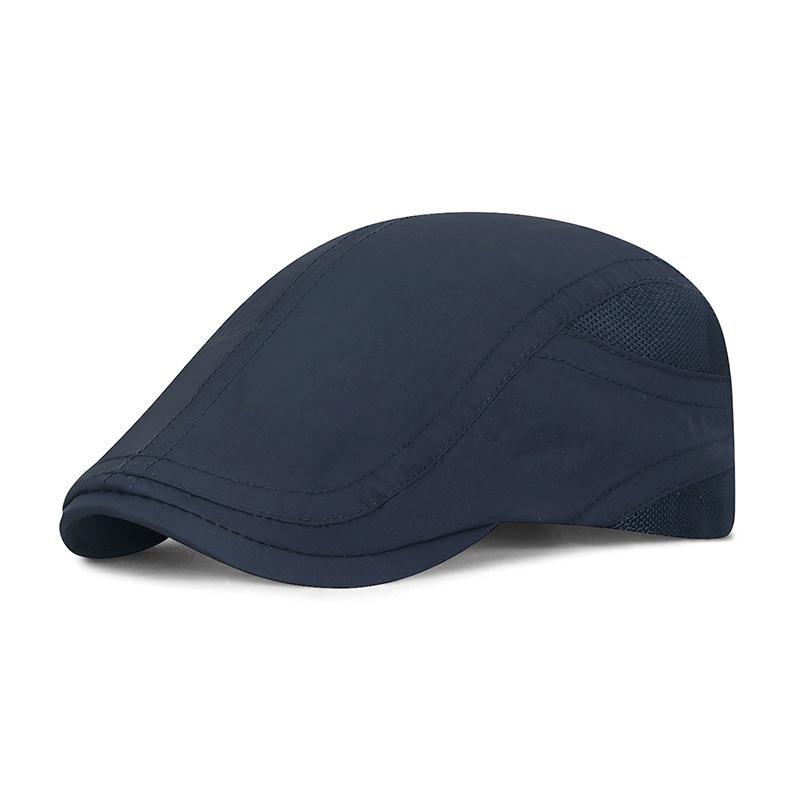 Summer Outdoor Thin Stitching Mesh Quick-Drying Cap Youth Solid Color Sunshade Breathable Peaked Cap