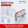 10Pcs KV121 Push-in Quick Terminal Block Din Rail Connector Universal Compact Fast Electrical Connector Stable Equipment Operation Terminal Block