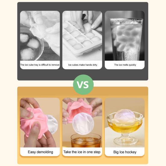 Ice Cube Mold Odor-Free Storage Leak-Proof Design BPA-Free Dishwasher Safe Perfect Iced Drink Sphere Maker