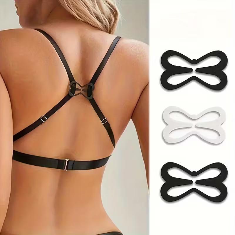 3pcs Bra Strap Converter Clips - Hidden, Lift, Anti-Slip for Strap Adjustment, Discreet Minimalist Accessory