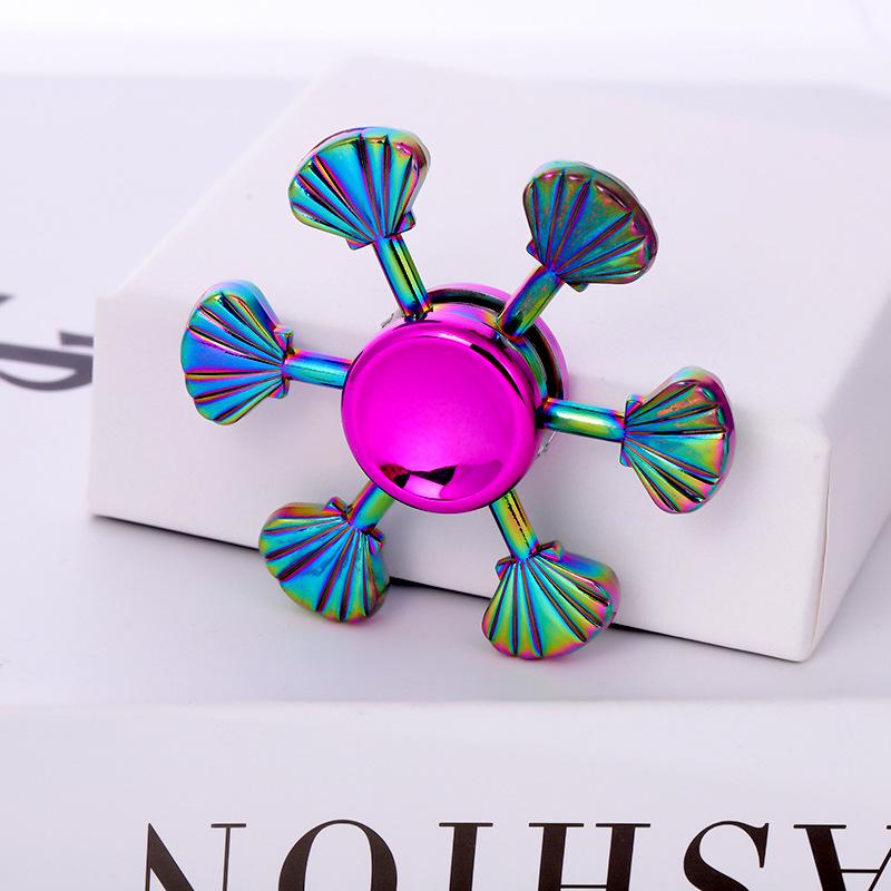 Metallischer Fidget Spinner mit landschaftlichem Motiv: Beliebtes Promi-Straßenmarkt-Dekompressionsspielzeug