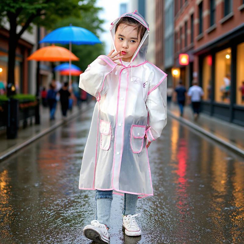 Poncho Antipioggia Cartoni Animati per Bambini: Tuta Impermeabile Nuovi Stili per Bambini e Bambine dell'Asilo e della Scuola Primaria