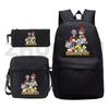 One Piece Anime Backpack Kids School Use Large Capacity Oxford Fabric Dual Shoulder Bag With Padded Straps