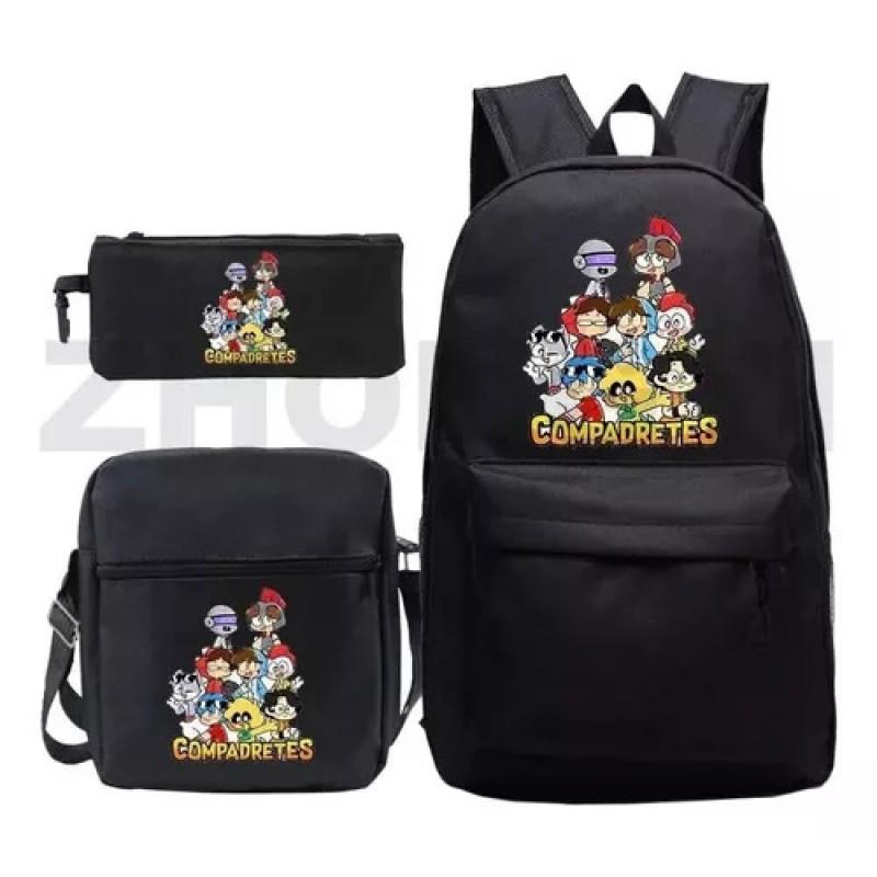One Piece Anime Backpack Kids School Use Large Capacity Oxford Fabric Dual Shoulder Bag With Padded Straps