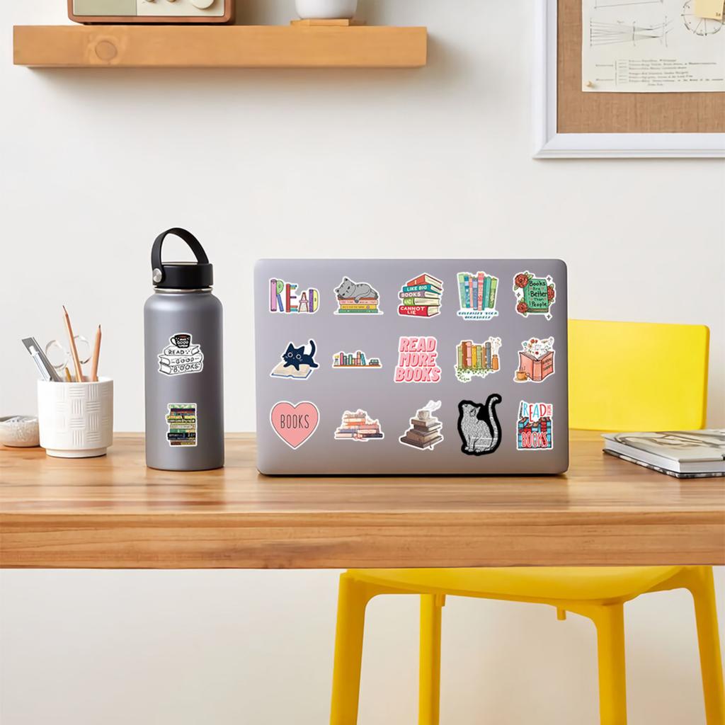 2 Reading Stickers Decorative Stickers For Laptops And Phones