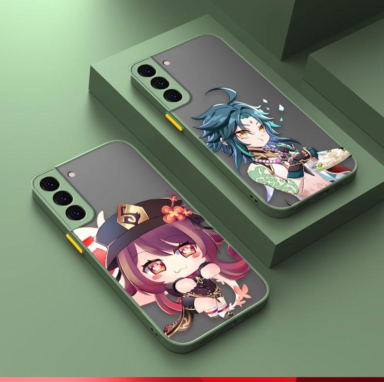 Genshin Impact Nydelig Jente Anime Støtsikkert Telefondeksel For Samsung Galaxy S22 Ultra S21 S20 FE S10 S9 S8 S10E Lite Plus 5G Deksel