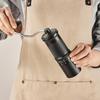 CLITON Hand-Crank Coffee Grinder, External Adjustable Scale Coffee Bean Grinder, Black
