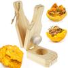 1 Piece [two-in-one] Wooden Banana Press, Potato Grinder, Foldable Kitchen Food Making Tool
