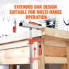Bar Clamps for Woodworking, 2-Pack 36" Clamp/Spreader, Quick-Change F Clamp with 600 lbs Load Limit, 2.5" Throat Depth, Cast Iron and Carbon Steel,