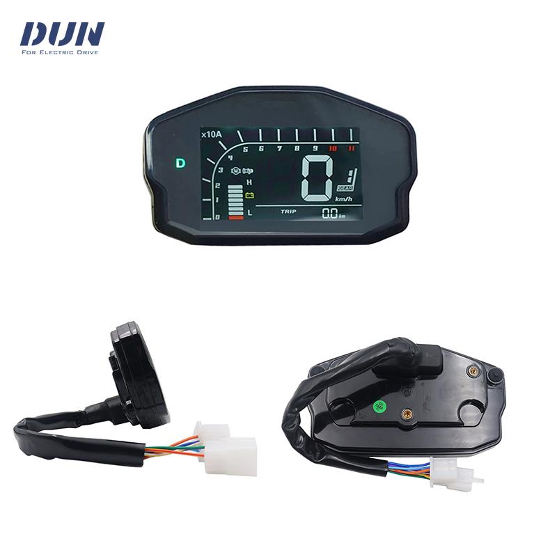 New DKD LCD Speedometer Display Adjustable ONE-LIN/CAN-BUS Communication For Votol Fardriver Controller