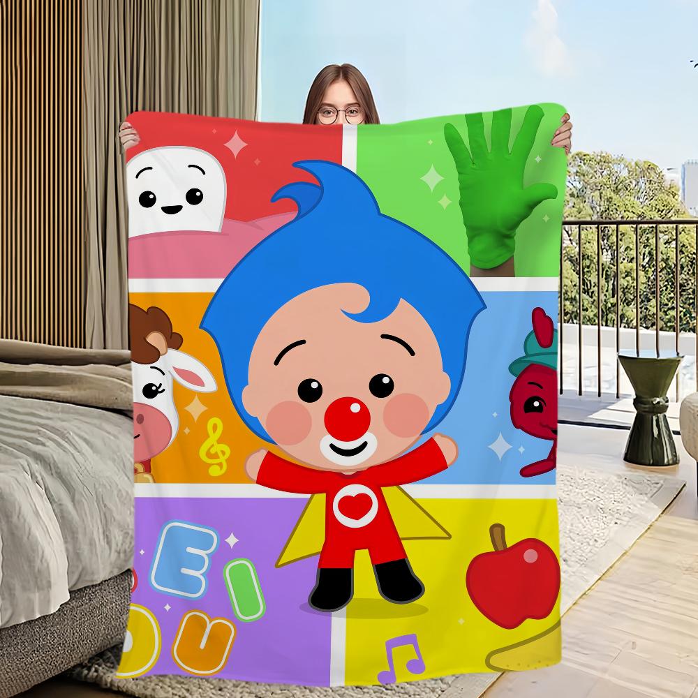 P-Plim Cute Blanket Comfortable Skin Friendly Soft Sofa Living Room Bed Bedroom Blanket Suitable for Travel and Gifts