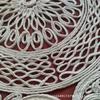Cashew Flower Lace Embroidered Multipurpose Placemat Coaster - 32CM