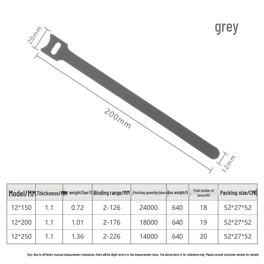 Nylon Cable Organizer Self-Adhesive Strap - Power Cord Storage Tie with T-Shaped Hook and Loop