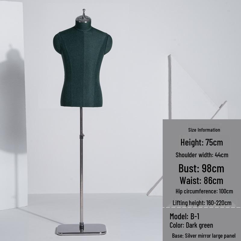 Luxury Men's Suit Mannequin Display Rack for Formal Wear Stores
