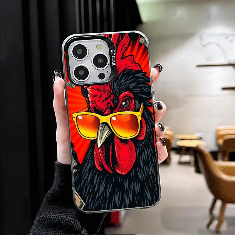 Chicken Hen Rooster Soft Phone Case for iPhone 15 16 17 Pro Max 17Air 16E 14 Plus 13 12 Mini Shockproof Cover Back Shell