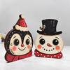 Santa Claus Christmas Tabletop Figure Snowman Freestanding Mantel Figure  Christmas Decoration