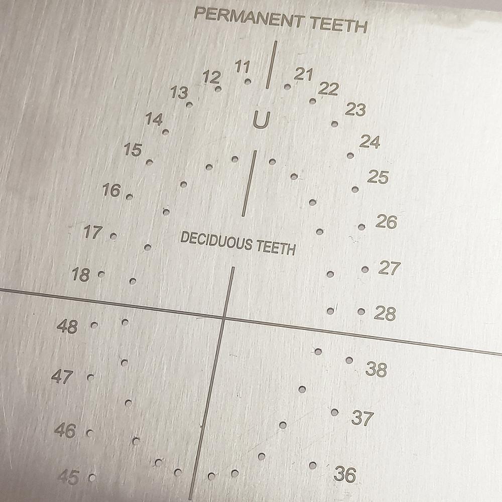 1 stück Dental Kofferdam Punch Loch Bord Kofferdam Instrument Edelstahl Zähne Bleaching Werkzeug