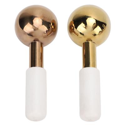 2pcs Facial Ice Globes Stainless Steel Facial Cooling Roller for Relieving Redness Calming Inflamed