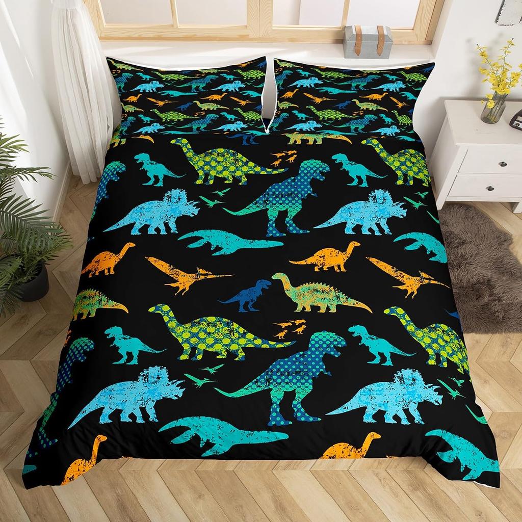 Erosebridal Ice Hockey Bedding Set Twin Hockey Player Duvet Cover for Kids Boys Girls Teens Juvenile Sports Game Comforter Cover Set Soft Mi