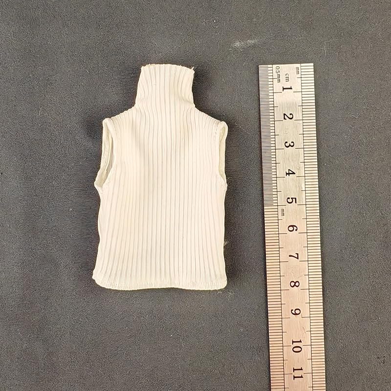 112 Scale Action Figure Vest (Body, Head, Shoes, Etc. Not Included) - White