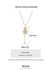 2023 Women's Niche Zircon Bear Necklace: Tassel Pearl Clavicle Choker
