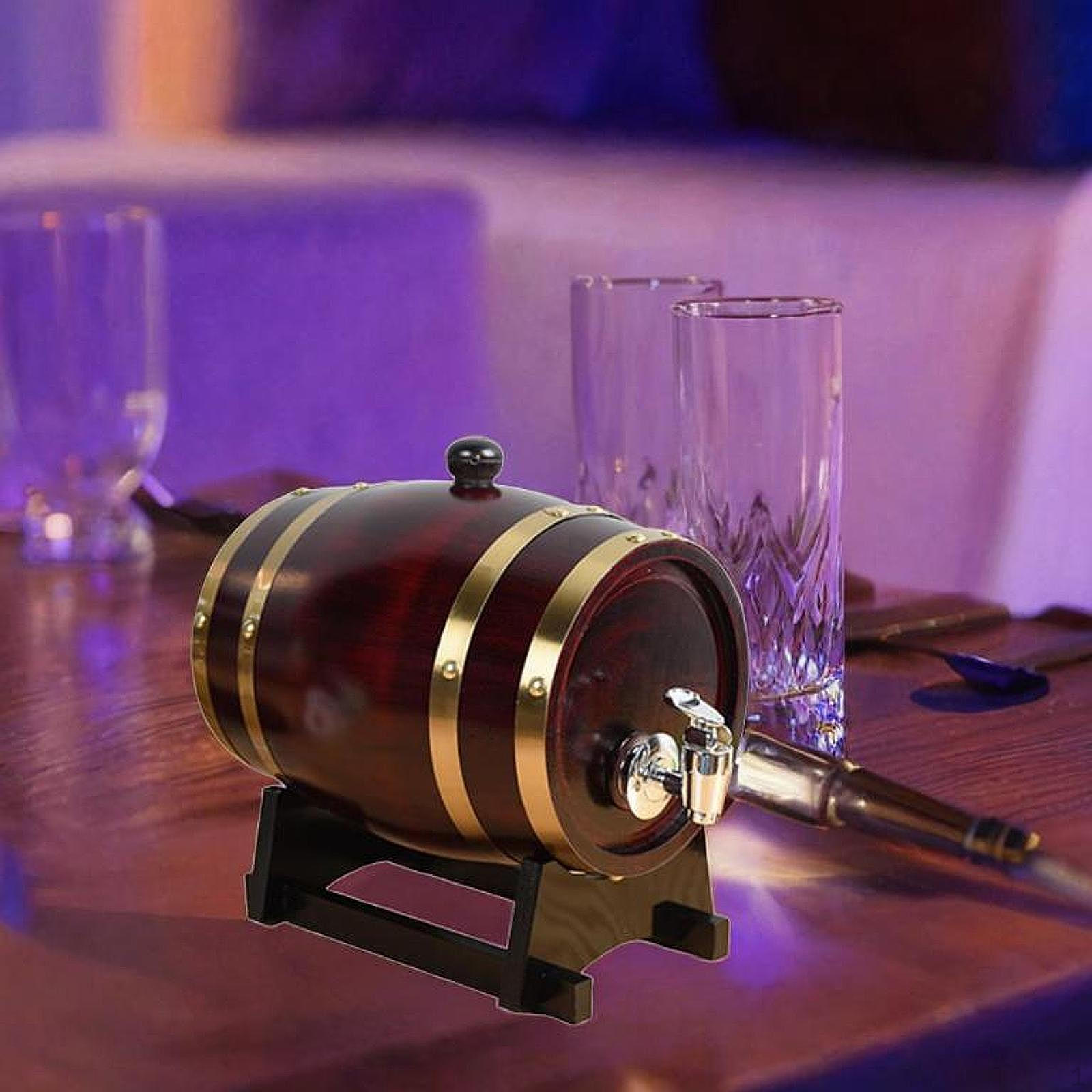 

Набор диспенсеров для напитков в деревянной бочке в деревенском стиле для домашних вечеринок