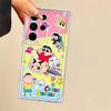 Case for Samsung Galaxy S24 S20 Plus S25 Edge S22 FE S21 Note 20 Ultra 10 S23 Ultra S26 Phone Cover Cute Crayons Shinchans