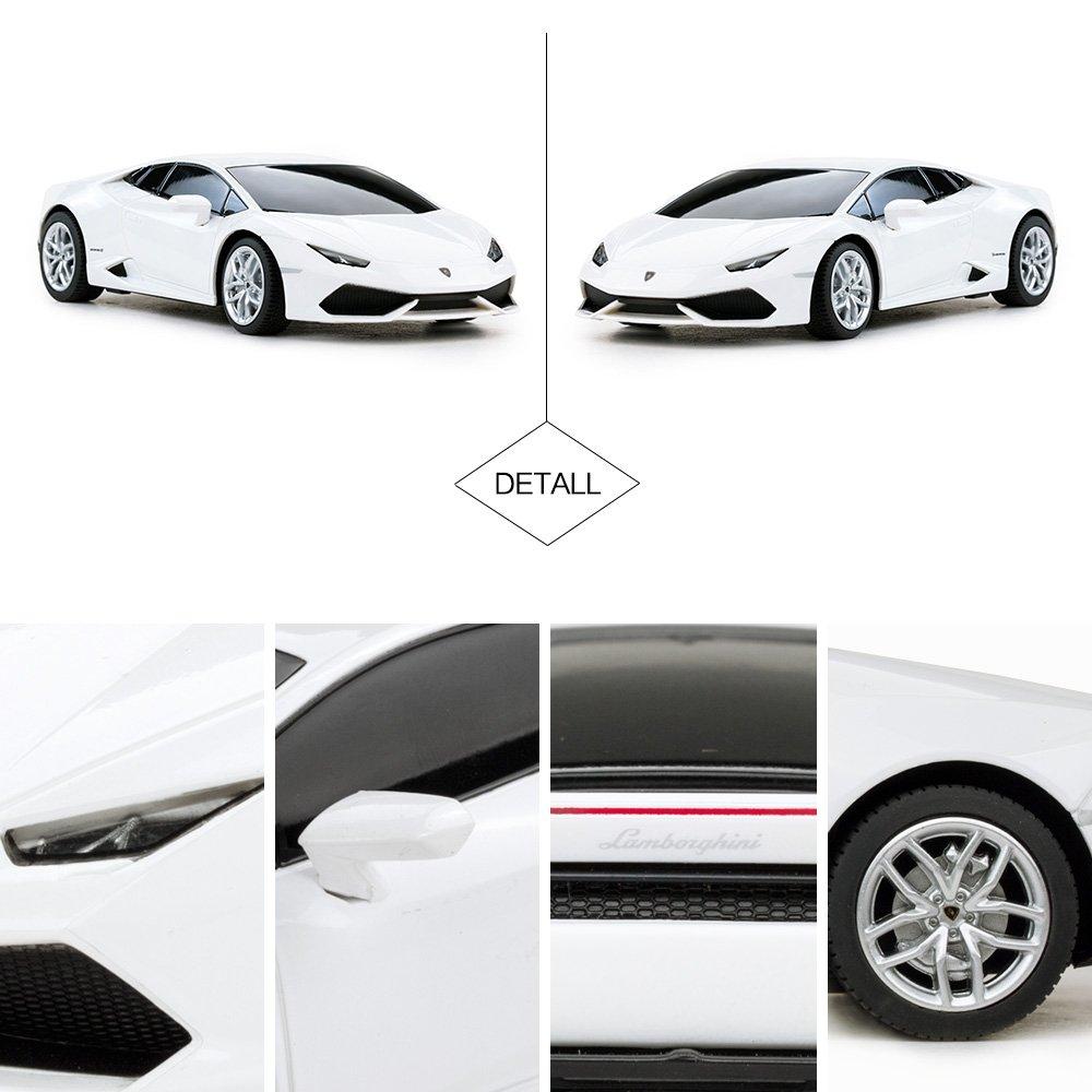 Rastar RC Car Lamborghini Huracan RC Model Car Toy Car Remote Control Car Scale White LP610-4 1/24 2.4GHz