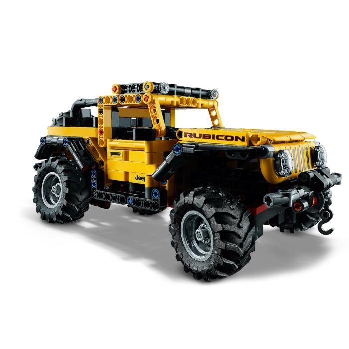 LEGO® Technic 42122 Jeep Wrangler Rubicon Modèle de collection de 4x4, SUV tout-terrain, jeu de construction de véhicule