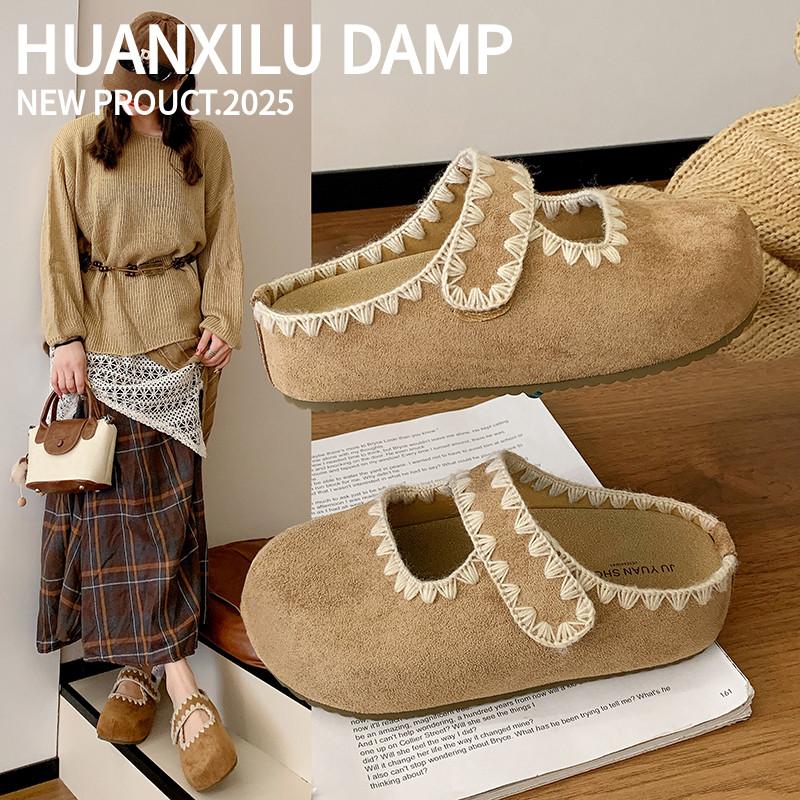 

Fashion Mules Shoes Women Flats Platform Slippers Suede Fashion New Flip Flops 2025 Summer Sandals Casual Sneakers Woman Slides Zapatos 35 хаки