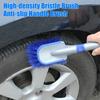 Car Cleaning Brush Soft Bristles Wheel Brush Ergonomic Car Detailing Brush Non-Scratch Tire Rim Cleaning Tool for Wheels Tires Car Seams