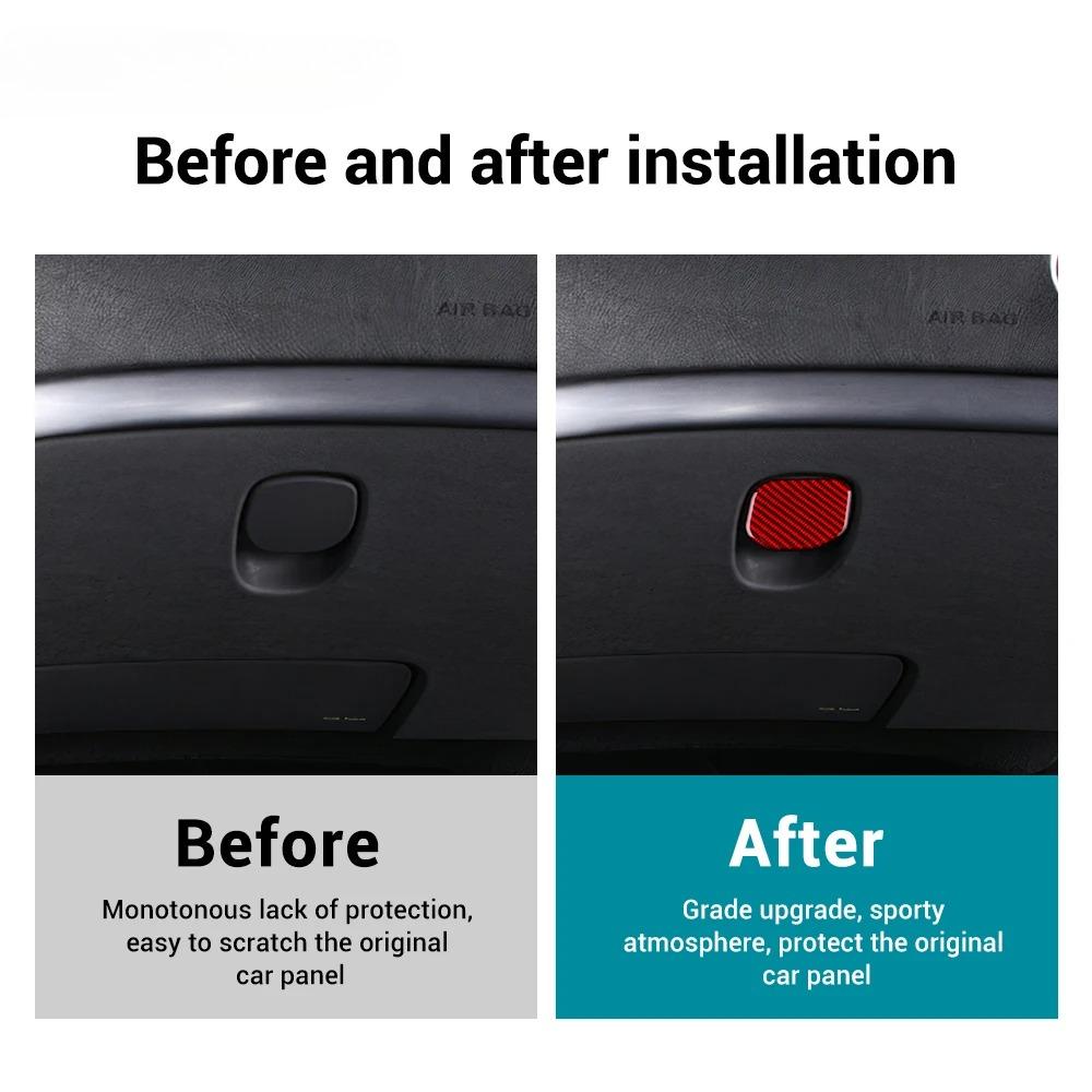 Real Soft Carbon Fiber Sticker Car Co-pilot Storage Box Accessories For Alfa Romeo 159 2005-2017 2018 2019 2020 2025 2025 2025
