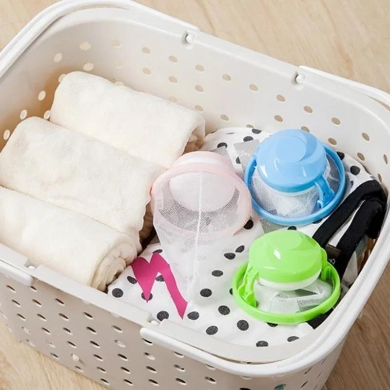 Kulatý síťovaný filtrační sáček Plovoucí styl Pračka Filtrace vlny Odstraňovač chlupů Čištění Prací koule Náhodná barva