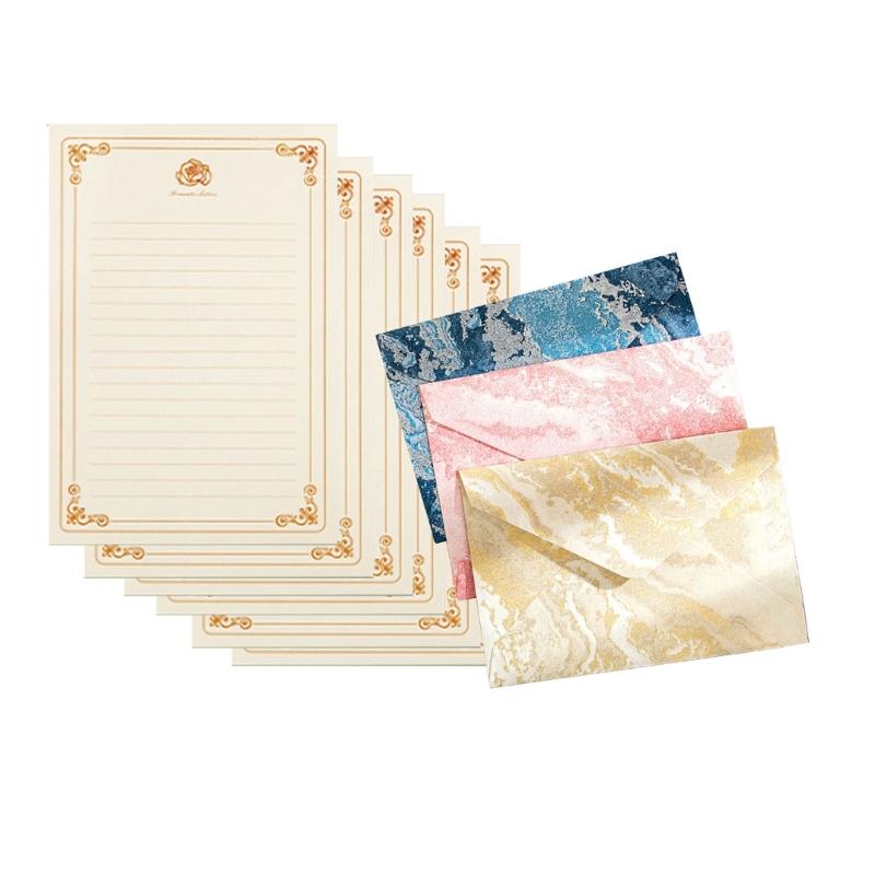 

1 Set Chinese Styles Stationery Paper and Envelopes Set Retro Letter Paper with Envelopes Writing Paper for Gift Cards