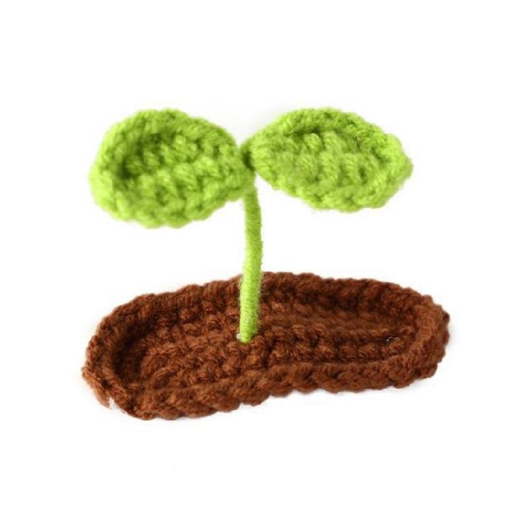 

Elegant Sprout 2000s Exquisite Knitting Flower Hair Clip Handwoven Flat Clip