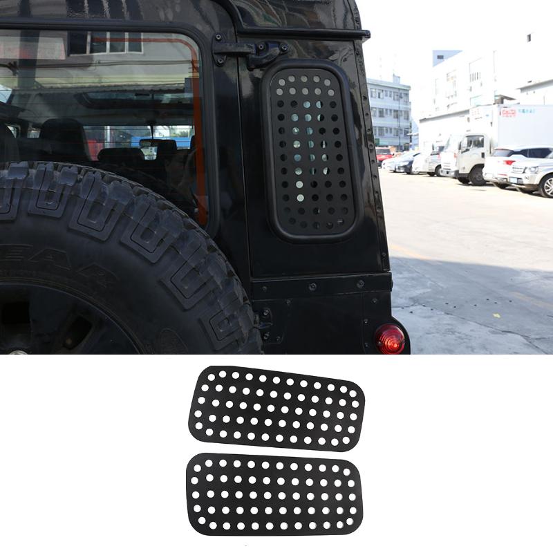 For Land Rover Defender 90 110 130 2004-2018 Aluminum Alloy Black Car Hood Protection Panel Decorate Stickers Car Accessories