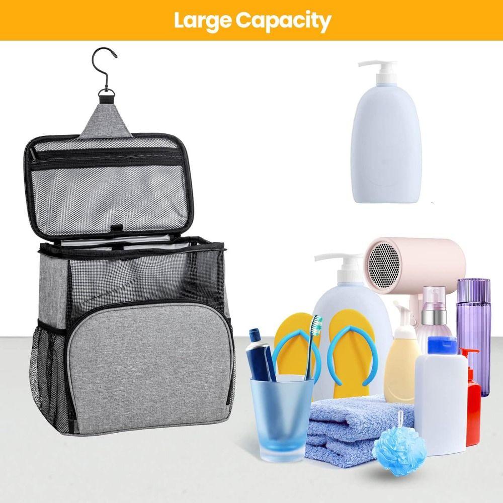 Portable Foldable Mesh Tote Quick Dry Hanging Shower Organizer Perfect Shower Bag  Gym