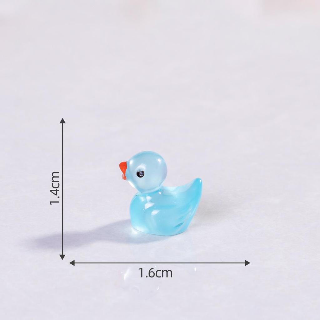 Pryskyřičná svítící kachna DIY komponenty pro šperky a vlasové doplňky