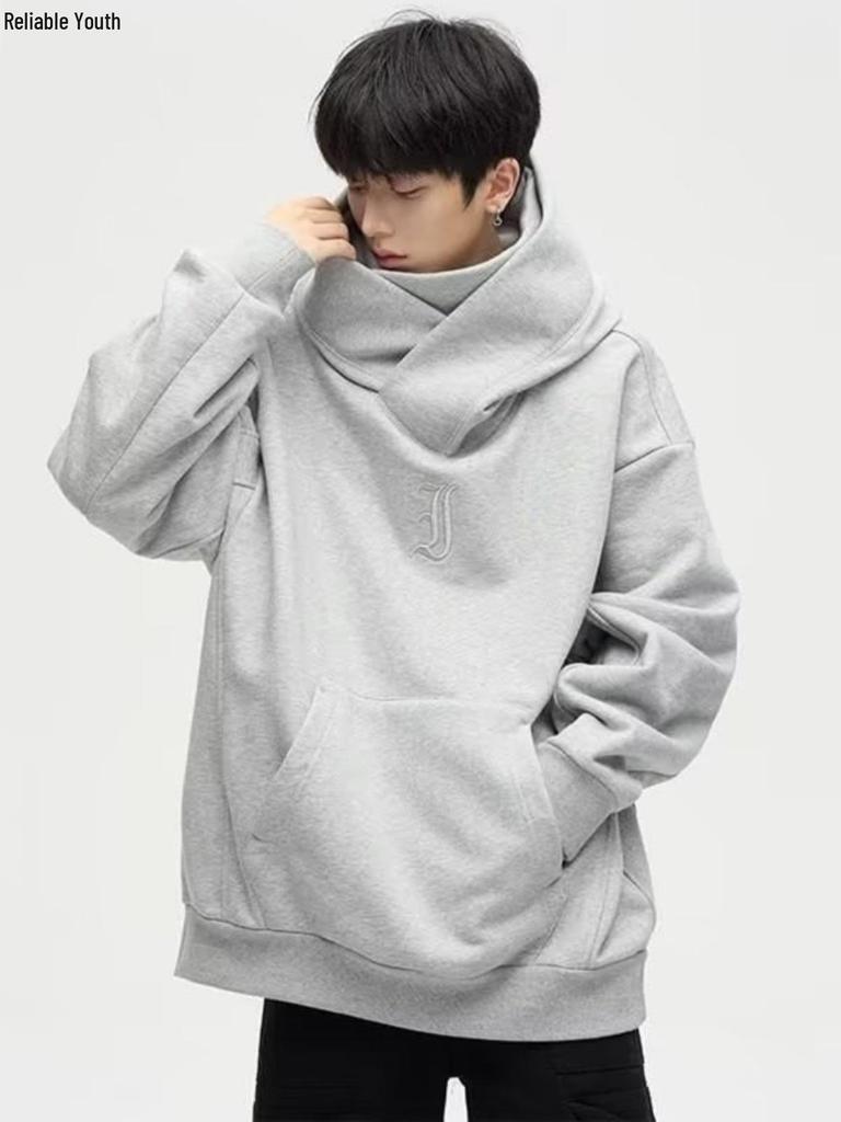 Unisex Korean Style Heavyweight Hoodie - Autumn/Winter Casual Streetwear