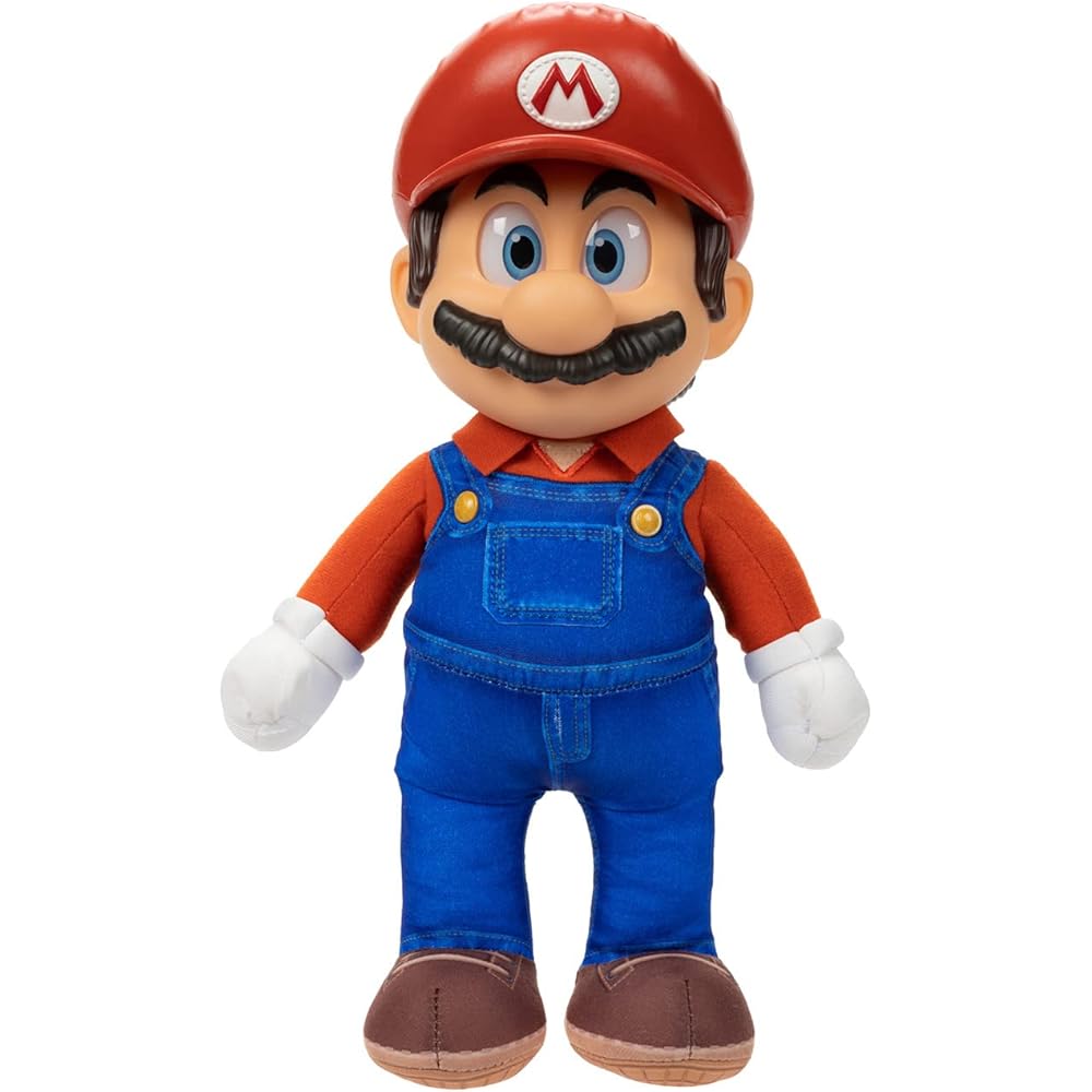 San-Ei The Super Mario Brothers Movie Soft Figure Mario W19 x D14 x H36 cm Collectible Toy