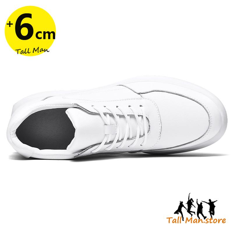 Sneakers Heightening Shoes Elevator Shoes Height Increase Shoes Leather Shoes Insoles 7Cm Man Daily Life Height Increasing Shoes