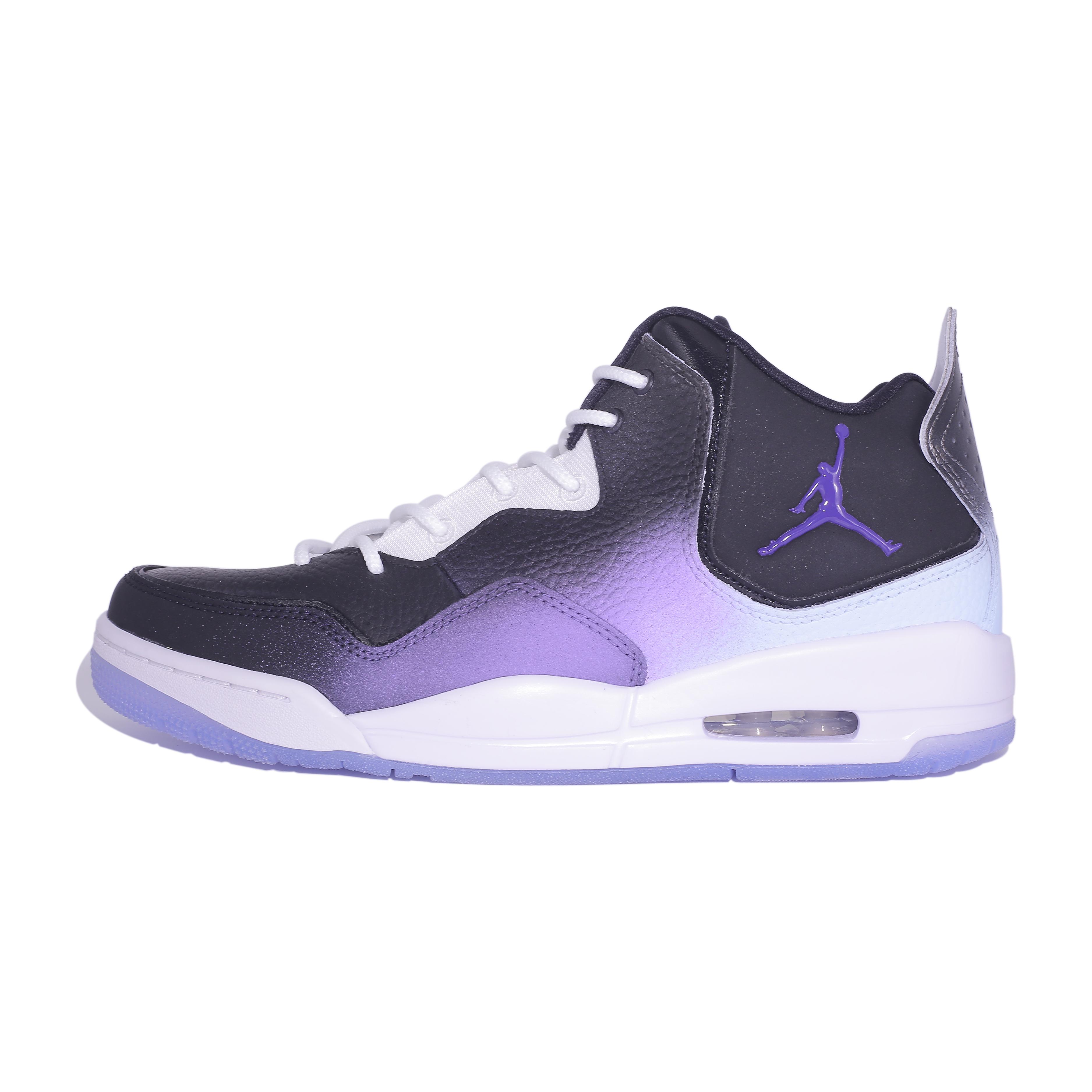 

Jordan Courtside 23 Purple Bayberry Cushioning, Wear Resistant Vintage Basketball Shoes Men s Black Purple AR1000-104(Team503-) 45.5