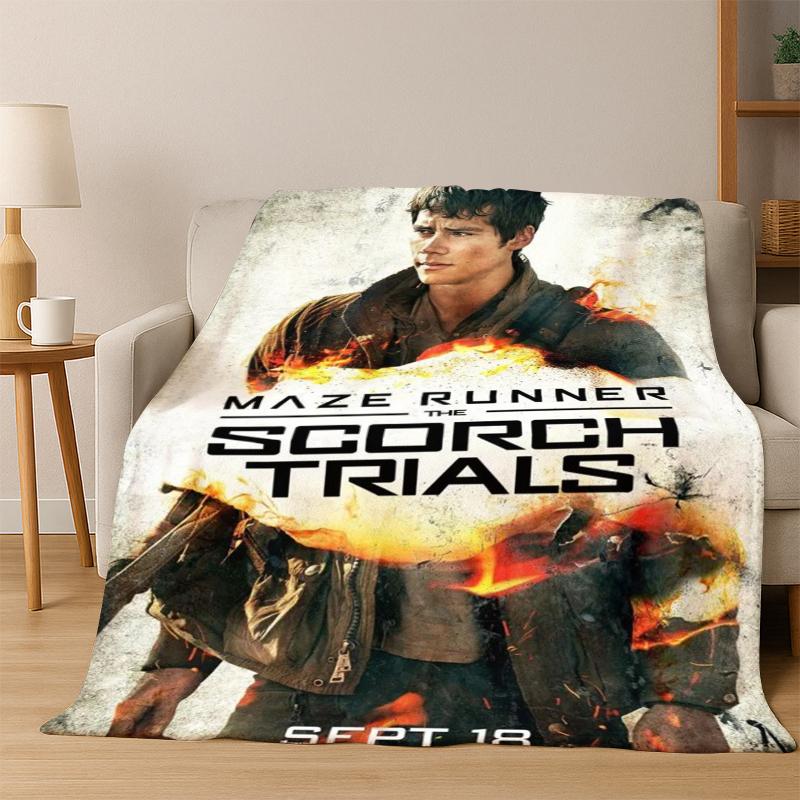 Dylan O’Brien DOB Actor Flannel Blanket Soft Warm Blanket Throw Blanket for Bedroom Living Room Bed Travel Picnic Gift Kids