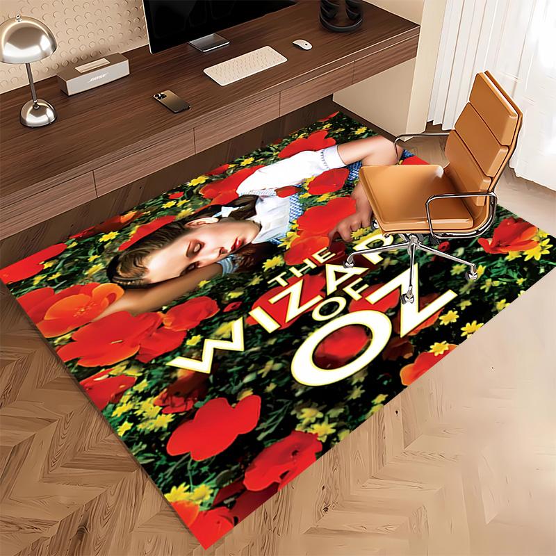 1pc The Wizard of Oz Print Area Rug - Soft, Washable Non-Slip Indoor Mat, Living Room, Home Office Decorative Rug,Office Decorative