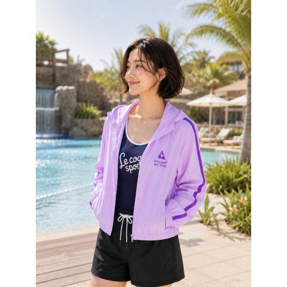 Le Coq Sportif Loose Fit Light Jacket Uni Wave Sunday Qq223ljk61 Lvd   Unisex