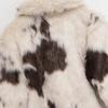 Faux Fur Animal Print Jacket Short Coat Womens Korean Style Casual Outerwear