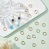 50/100/200pcs Peach Heart Shaped Heart-shaped Double Hole CCB Interval Bead Romantic Hollow Peach Heart Pendant DIY Necklace Bracelet Accessories