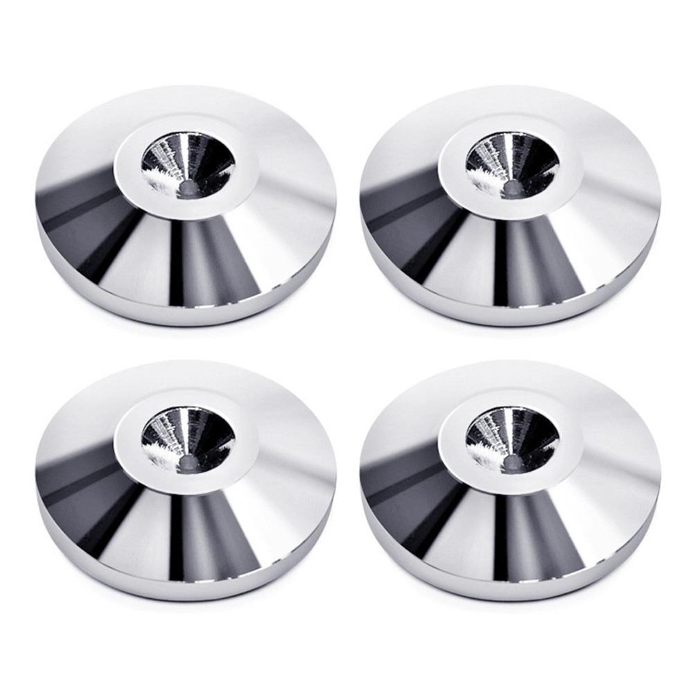 4 Pcs Speaker Pure Copper Spikes Pads Hifi Speaker Box Isolation Floor Stand Feet Cone Base Shoes Pad